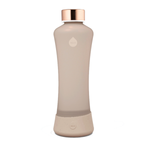 EQUA Ginger Glas Trinkflasche 550 ml mit Silikonschutz