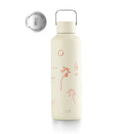 Thermos Trinkflasche aus hochwertigem doppelt vakuum isoliertem Edelstahl. Hält Getränke bis zu 24 Stunden kalt oder 12 Stunden heiss. Mit tollem C'est la Vie Sommer Sujet. Der pefekte Standbegleiter.