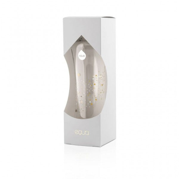 EQUA Geschenkverpackung mit dekorierter Glasflasche