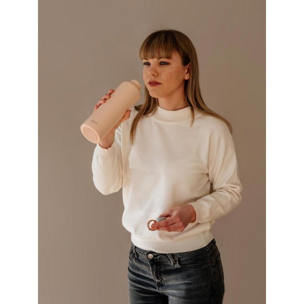 Du trinkst wie es Dir gefällt: mit der doppelt isolierten Edelstahlflasche Classy Pink Blush.