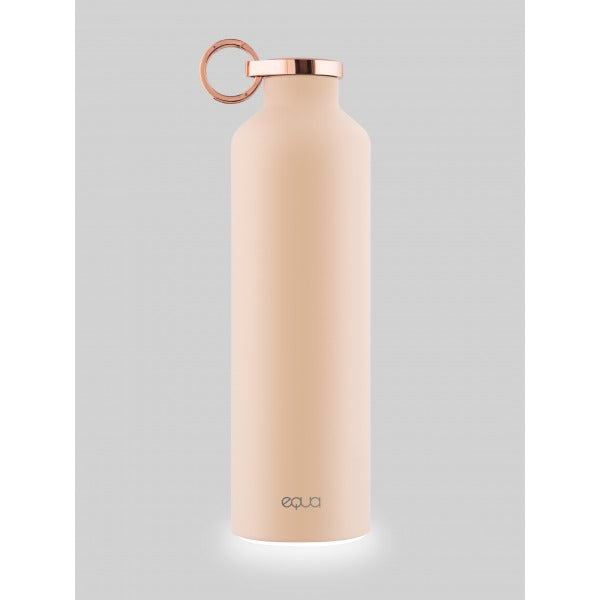 EQUA Thermo SMART Edelstahl Trinkflasche 650 ml mit double wall Isolation und Trink-Tracker.