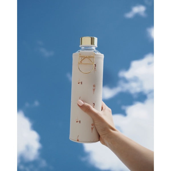 Trinkflasche Playa mit Schutzhülle im Beach Design.
