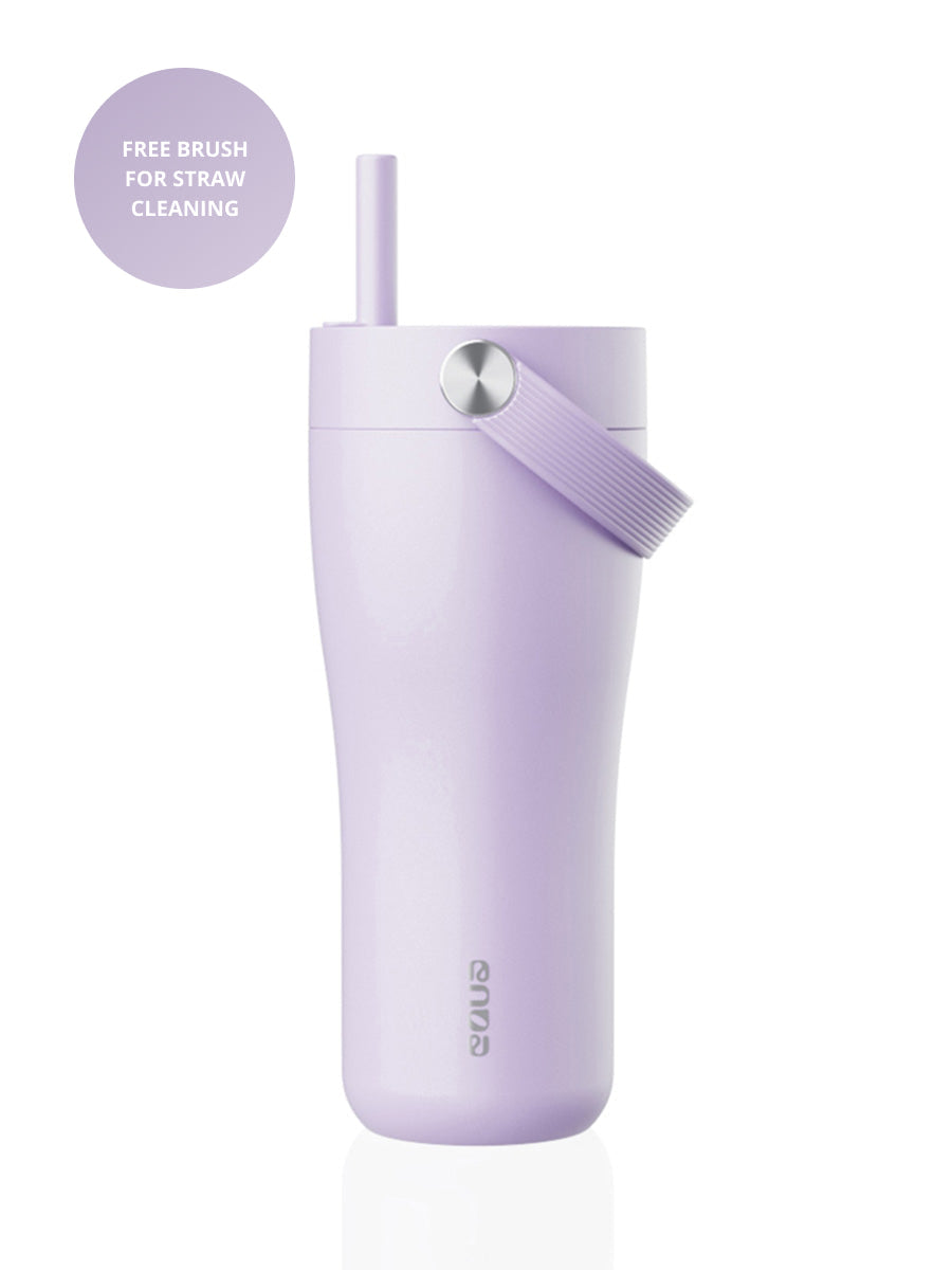 Isolierte Edelstahl-Trinkflasche 600 ml – hält Getränke 15 Stunden kalt und 8 Stunden warm. 100% auslaufsicher, BPA-frei, mit klappbarem Trinkhalm. Jetzt entdecken!