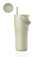 Isolierte Edelstahl-Trinkflasche 600 ml – hält Getränke 15 Std. kalt und 8 Std. warm. 100% auslaufsicher, BPA-frei, mit klappbarem Trinkhalm. Jetzt entdecken!