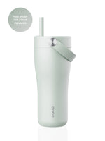 Isolierte Edelstahl-Trinkflasche 600 ml – hält Getränke 15 Std. kalt und 8 Std. warm. 100% auslaufsicher, BPA-frei, mit klappbarem Trinkhalm. Jetzt entdecken!