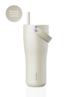 Isolierte Edelstahl-Trinkflasche 600 ml – hält Getränke 15 Std. kalt und 8 Std. warm. 100% auslaufsicher, BPA-frei, mit klappbarem Trinkhalm. Jetzt entdecken!