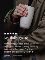 Der EQUA Thermo Cup ist der Trinkbecher für jeden Tag unterwegs.