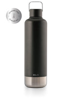Die Edelstahl Trinkflasche ist auch im 1 Liter Format verfügbar.