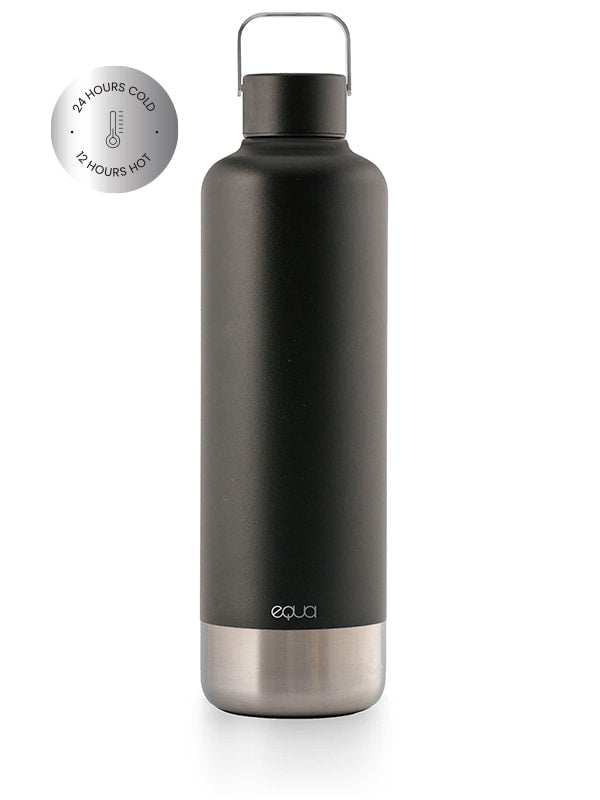 Die Edelstahl Trinkflasche ist auch im 1 Liter Format verfügbar.