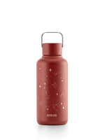 Ultraleichte 600ml Trinkflasche aus hochwertigem Edelstahl - kompakt und leicht. Uni minimalistisch in der farbe bordeaux (weinrot)