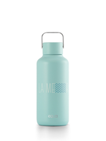 Ultraleichte 600ml Trinkflasche aus hochwertigem Edelstahl - kompakt und leicht. Uni minimalistisch in der farbe hellblau