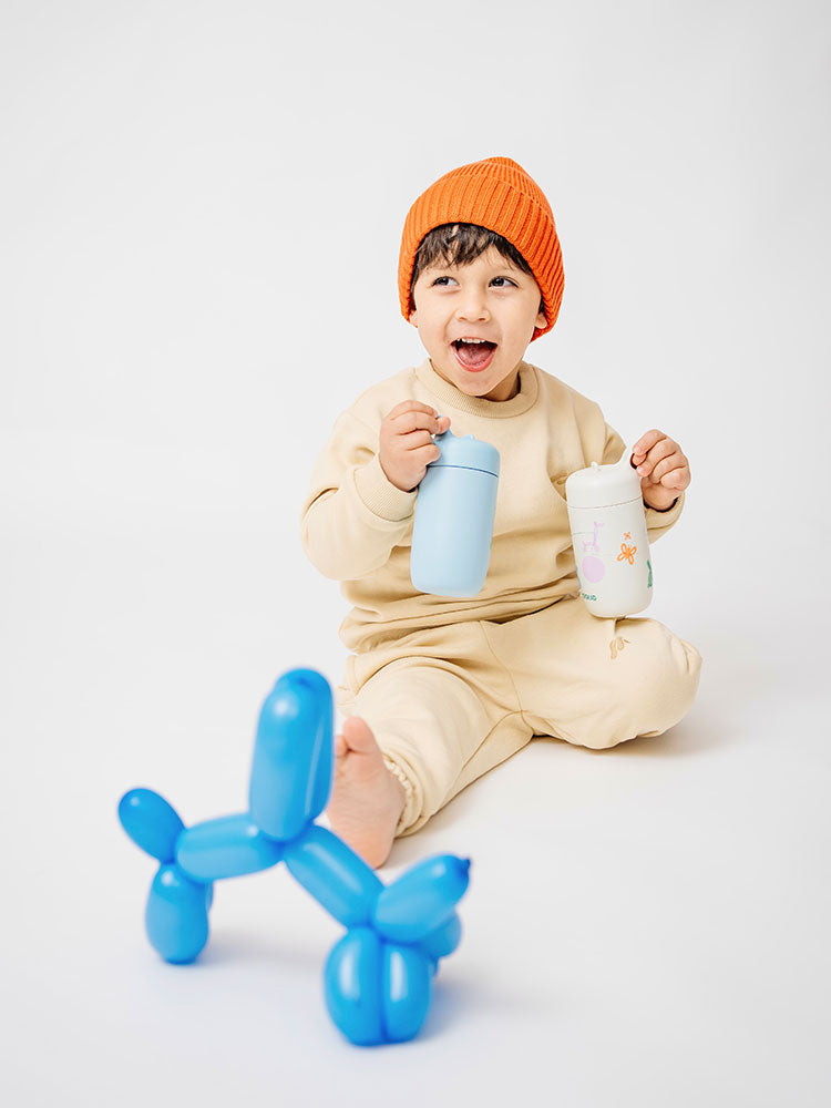 EQUA Kinder Trinkflasche aus Edelstahl 400 ml – auslaufsicher für Kinder von 2 bis 5 Jahren