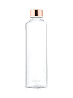 In der Filz Schutzhülle befindet sich die unbedruckte Trinkflasche aus ultra klarem Borosilikatglas - unbedruckt ohne Design minimalistisch.