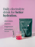 Einzelner Portionsbeutel EQUA Recharge Tonic Elektrolyt-Pulver im Geschmack Cranberry Lime
