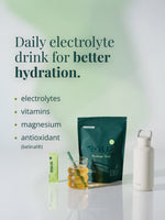 Einzelner Portionsbeutel EQUA Recharge Tonic Elektrolyt-Pulver im Geschmack Zitrone Grüner Tee
