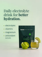 Einzelner Portionsbeutel EQUA Recharge Tonic Elektrolyt-Pulver im Geschmack Saurer Apfel
