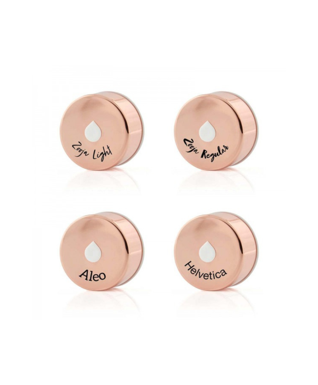 Metallic Deckel Rose
