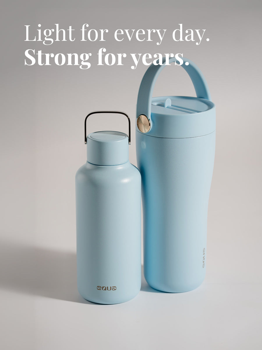 Leichte Trinkflasche für jeden Tag - aber begleitet dich über Jahre da sehr robust - aus Edelstahl
