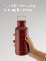 Leichte Trinkflasche für jeden Tag - aber begleitet dich über Jahre da sehr robust - aus Edelstahl.