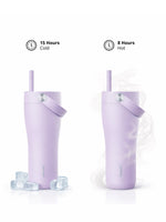 EQUA Carry Cup Trinkflasche 600 ml Lavendel – hält Getränke 15 Stunden kalt und 8 Stunden warm 
