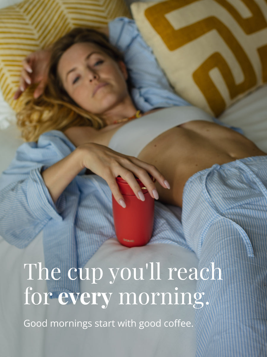 Der Thermosbecher den du jeden Morgen haben willst: denn ein guter Morgen startet mit gutem Kaffee - auch unterwegs. Nachhaltig und auslaufsicher.