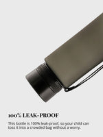 Diese Trink-Flasche ist 100% auslaufsicher und kann sorgenfrei in die Tasche oder den Rucksack gelegt werden. Einfach zum Öffnen und Schliessen des Deckels. Einfach zum Reinigen da keine Kleinteile - hygienisch.