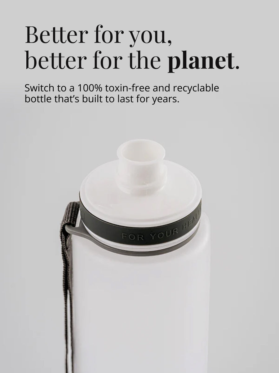 Nachhaltige, Giftstoff freie und langlebige Trinkflasche aus leichtem Kunststoff (BPA frei / Eastman Tritan). Top Preis Leistungsverhältnis. In über 25 verschiedene Designs erhältlich.