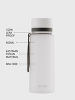 BPA freie Plastiktrinkflasche aus hochwertigem Eastman Tritan - mit praktischem Tragehenkel - Trageband. Bruchsicher. top Preis Leistung.
