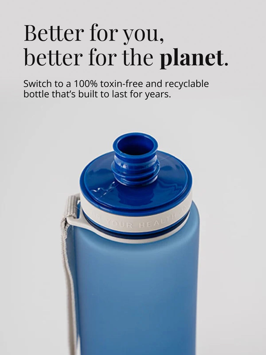 Nachhaltige, Giftstoff freie und langlebige Trinkflasche aus leichtem Kunststoff (BPA frei / Eastman Tritan). Top Preis Leistungsverhältnis. In über 25 verschiedene Designs erhältlich.