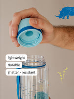 BPA freie Plastiktrinkflasche aus hochwertigem Eastman Tritan - leicht, robust und langlebig.