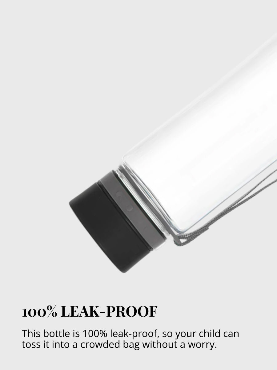 Diese Trink-Flasche ist 100% auslaufsicher und kann sorgenfrei in die Tasche oder den Rucksack gelegt werden. Einfach zum Öffnen und Schliessen des Deckels. Einfach zum Reinigen da keine Kleinteile - hygienisch.