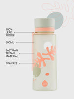 BPA freie Plastiktrinkflasche aus hochwertigem Eastman Tritan - mit praktischem Tragehenkel - Trageband.