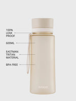 BPA freie Plastiktrinkflasche aus hochwertigem Eastman Tritan - mit praktischem Tragehenkel - Trageband. Bruchsicher. top Preis Leistung.