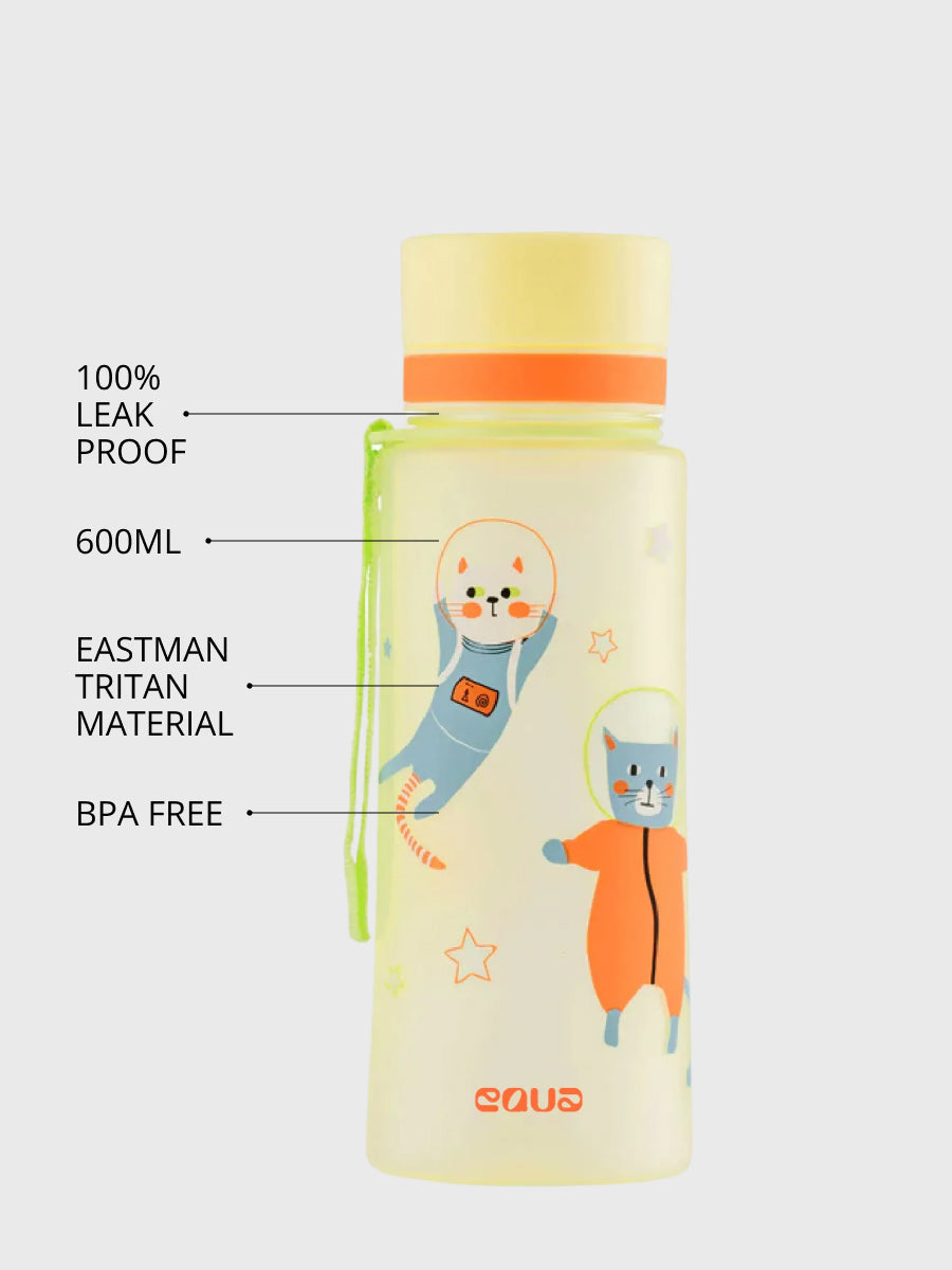 EQUA Trinkflasche aus BPA freiem hochwertigem Eastman Tritan Kunststoff - fasst 600ml  mit praktischem Trageband.  In über 25 verschiedene Designs erhältlich?