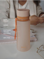 BPA freie Plastiktrinkflasche aus hochwertigem Eastman Tritan - mit praktischem Tragehenkel - Trageband. Bruchsicher. top Preis Leistung.