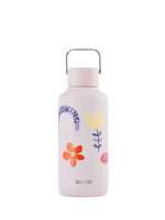 Ultraleichte 600ml Trinkflasche aus hochwertigem Edelstahl - kompakt und leicht. Mit süssem Flower Power Design für Kids, Teens und Jung gebliebene.