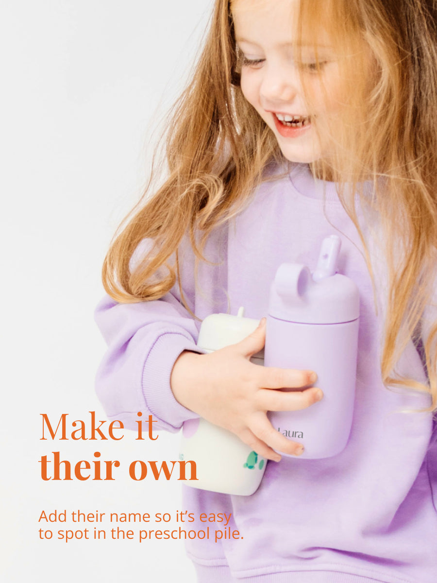 EQUA Kinder Trinkflasche aus Edelstahl 400 ml – auslaufsicher für Kinder von 2 bis 5 Jahren