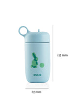 Kinder Trinkflasche 400 ml – Masse 155 x 72 mm (90 mm mit Griff), ideal für Kinder von 2 bis 5 Jahren