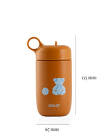 Kinder Trinkflasche 400 ml – Masse 155 x 72 mm (90 mm mit Griff), ideal für Kinder von 2 bis 5 Jahren