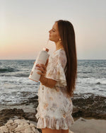 Glastrinkflasche Lava - tolles Sommer Accessoire.