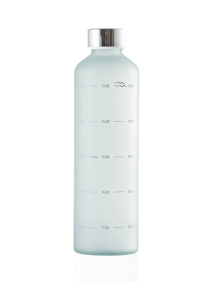 EQUA Water O'clock Trinkflasche 750 ml - hellblau mit Hydration Tracker